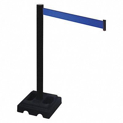 RETRACTA-BELT 332PSBBL Barrier Post Blk Blue Belt 10 ft Belt L