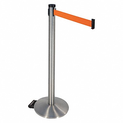 RETRACTA-BELT 304SASSFO Barrier Post Satin SS 2 in Belt W