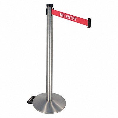 RETRACTA-BELT 304SASSNE Barrier Post Satin SS 2 in Belt W