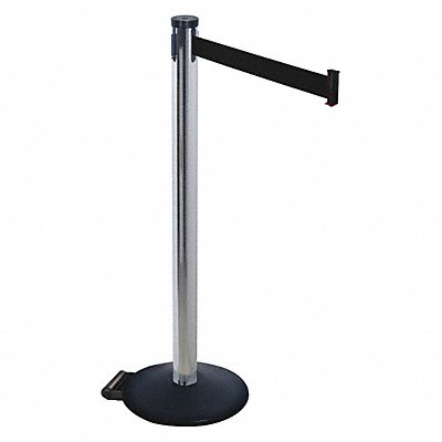 RETRACTA-BELT 305PABK Barrier Post Black Belt 2 in Belt W