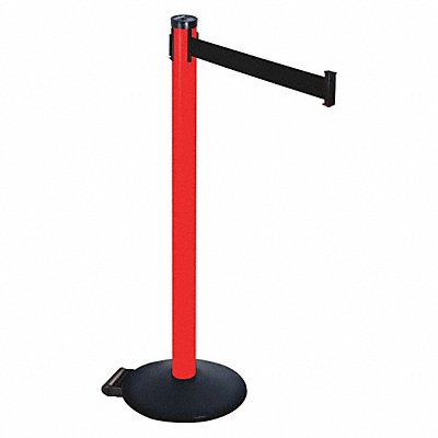 RETRACTA-BELT 305PRDBK Barrier Post Black Belt 2 in Belt W