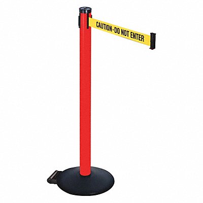 RETRACTA-BELT 305PRDCAU Barrier Post Yellow/Black Text 2 in Belt W