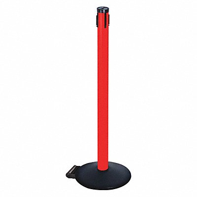 RETRACTA-BELT 305PRDRCV Belt Barrier Rcvr. Post Red Cast Iron