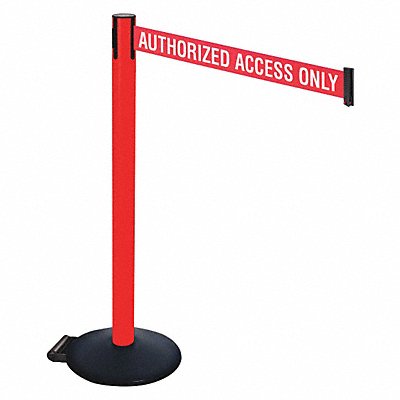 RETRACTA-BELT 335PRDAAO Barrier Post PVC Post w/Wheels 40 in H