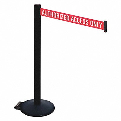 RETRACTA-BELT 335PSBAAO Barrier Post PVC Post w/Wheels 40 in H