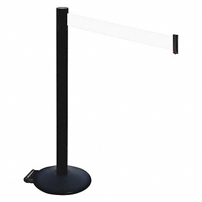 RETRACTA-BELT 335PSBWH Barrier Post w/Wheels 3 in Belt W