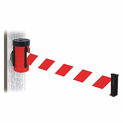 RETRACTA-BELT WH700RDRWDMM Belt Barrier Red Red/White Belt 10 ft L