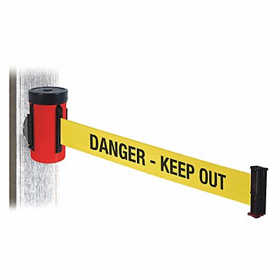 RETRACTA-BELT WH700RDDKOMM Belt Barrier Red Magnet 10 ft Belt L