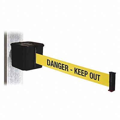 RETRACTA-BELT WH412SB15DKOMM Belt Barrier Blk Magnet 15 ft Belt L