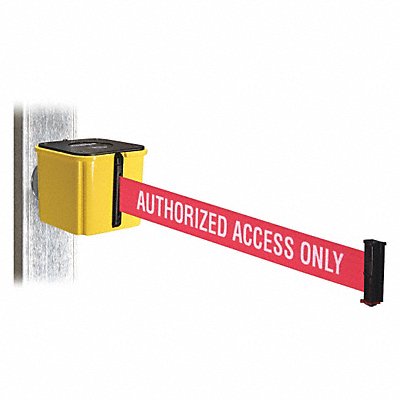 RETRACTA-BELT WH412YW30AAOMM Belt Barrier Yellow 4-1/2 in W 30 ft L