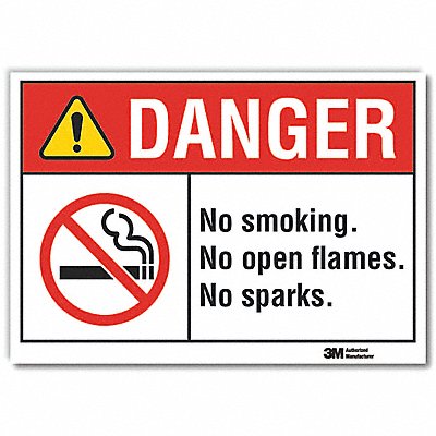 LYLE LCU40172ED10x7 Danger Sign 7 inx10 in Non-PVC Polymer