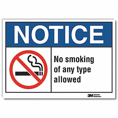 LYLE LCU50026ED14x10 Notice Sign 10in x 14in Non-PVC Polymer