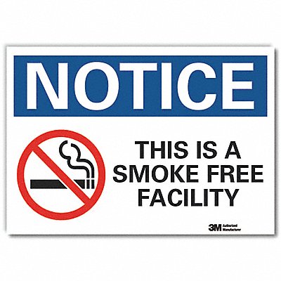 LYLE LCU50143ED10x7 Notice Sign 7 in x 10 in Non-PVC Polymer