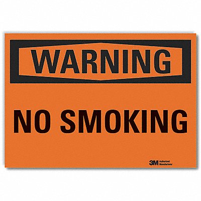 LYLE LCU60077RD10x7 No Smoking Warning Rflct Lbl 7inx10in