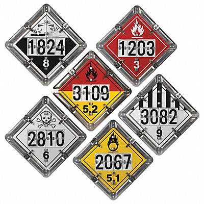 JJ KELLER 13071 DOT Container Placard 10-3/4 Label W