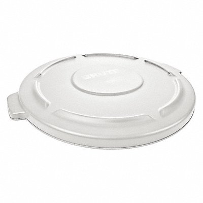 RUBBERMAID COMMERCIAL PRODUCTS FG265400WHT J6004 Garbage Can Top Flat Snap-On Closure White