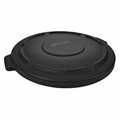 RUBBERMAID COMMERCIAL PRODUCTS 1779738 J6004 Garbage Can Top Flat Snap-On Closure Black