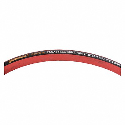 CONTINENTAL 20620048 Steam Hose 1-1/2 ID x 50 ft L Red