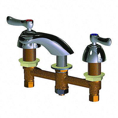 CHICAGO FAUCETS 404E74ABCP Low Arc Chrome Chicago Faucets 404