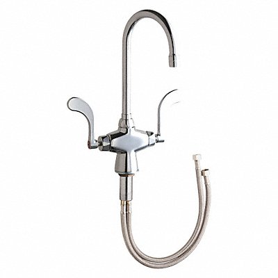 CHICAGO FAUCETS 50317XKABCP Gooseneck Chrome Chicago Faucets 50