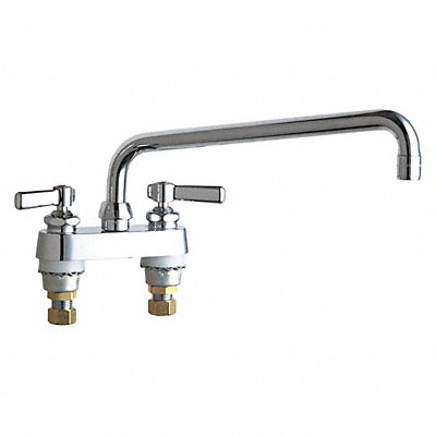 CHICAGO FAUCETS 895L12E73ABCP Low Arc Chrome Chicago Faucets 895