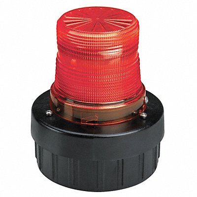 FEDERAL SIGNAL AV1LED120R Warning Light w/Sound LED Red 120VAC