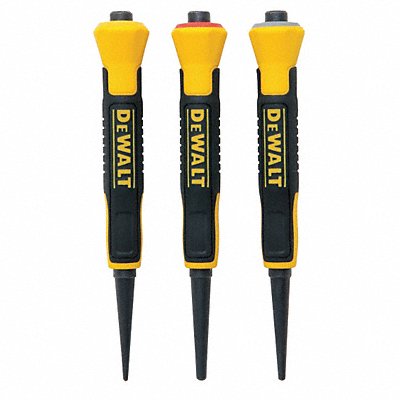 DEWALT DWHT58018 Nail Set 1/32 2/32 3/32 in 4 in L 3 Pc