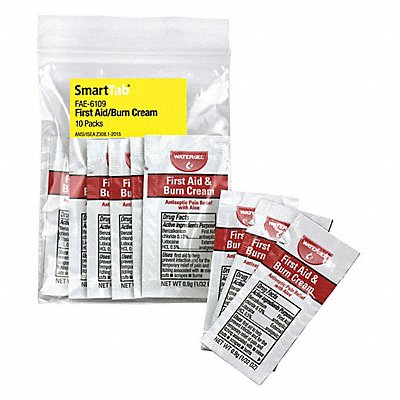 FIRST AID ONLY FAE6109 Topical Burn Cream 0.9 g 10 s PK10