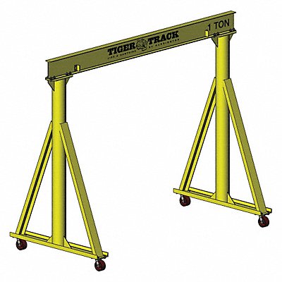 HARRINGTON 51120001110 Portable Gantry Crane 2000 lb Steel