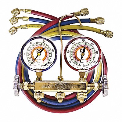 JB INDUSTRIES 22233L Mechanical Manifold Gauge Set 2 Valves