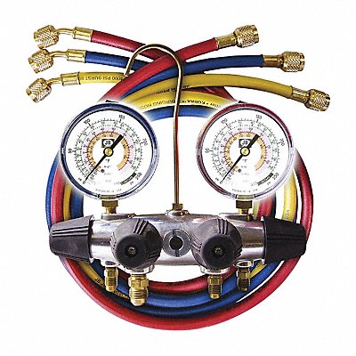 JB INDUSTRIES 25233L Mechanical Manifold Gauge Set 4 Valves