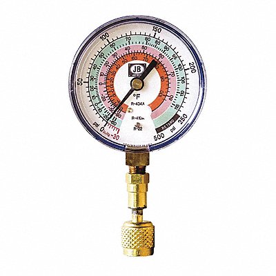 JB INDUSTRIES QCG820 Test Gauge Blue For R-22 R-404A R-410A