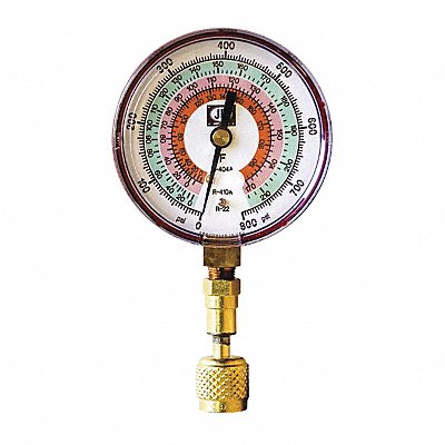 JB INDUSTRIES QCG825 Test Gauge Red For R-22 R-404A R-410A