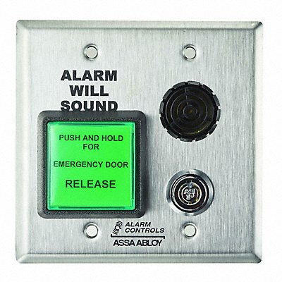 ALARM CONTROLS DE1 Exit Station SS 5 in H w/2 Keys
