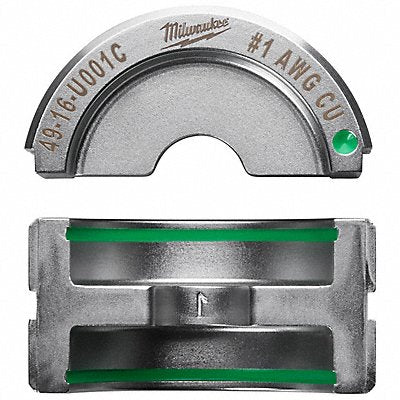 MILWAUKEE 4916U001C Crimping Die U Style 6 tons 1 AWG