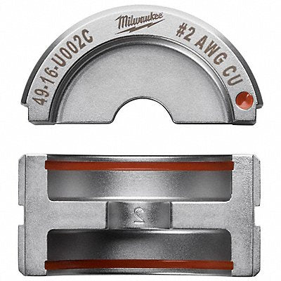 MILWAUKEE 4916U002C Crimping Die U Style 6 tons 2 AWG