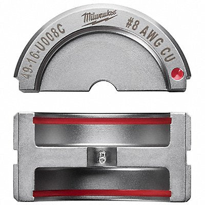 MILWAUKEE 4916U008C Crimping Die U Style 6 tons 8 AWG