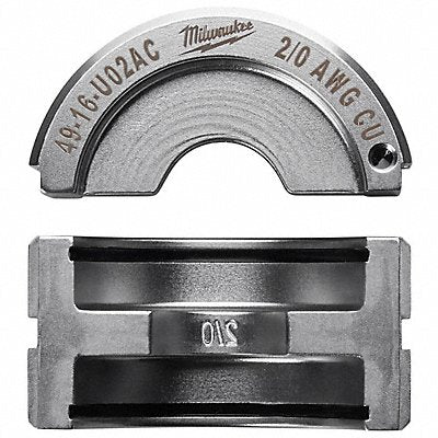 MILWAUKEE 4916U02AC Crimping Die U Style 6 tons 2/0 AWG