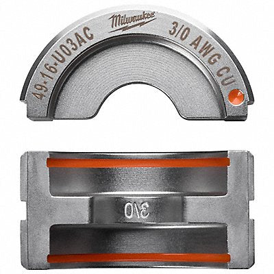MILWAUKEE 4916U03AC Crimping Die U Style 6 tons 3/0 AWG