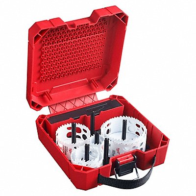 MILWAUKEE 49223077 Hole Saw Kit 3/8 in Hex Shank Size