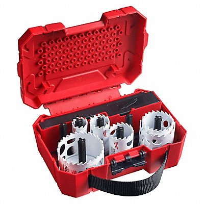 MILWAUKEE 49223084 Hole Saw Kit 3/8 in Hex Shank Size