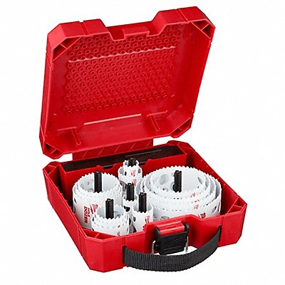 MILWAUKEE 49224105 Hole Saw Kit Saw Range 3/4 to 4-1/2