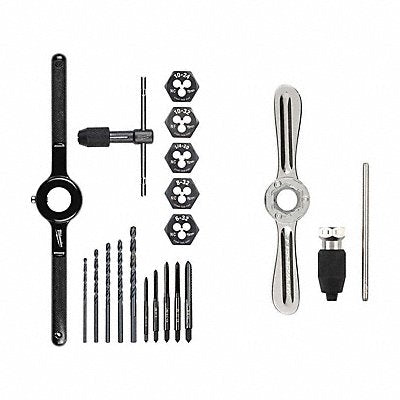 MILWAUKEE 4922560049575000 Tap and Die Set SAE 17 Pieces