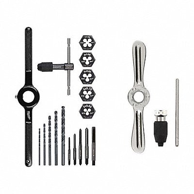 MILWAUKEE 4922560149575000 Tap and Die Set Metric 17 Pieces