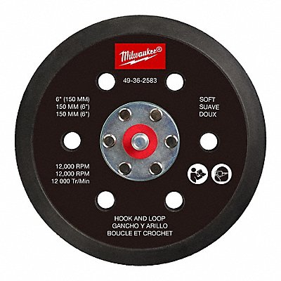MILWAUKEE 49362583 Sander Backing Pad Black