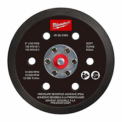 MILWAUKEE 49362585 Sander Backing Pad Black