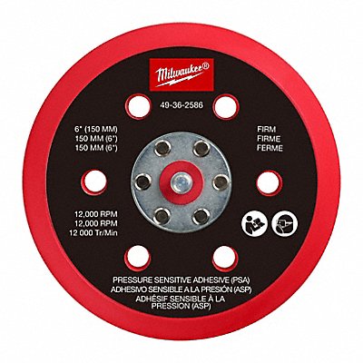 MILWAUKEE 49362586 Sander Backing Pad Black/Red