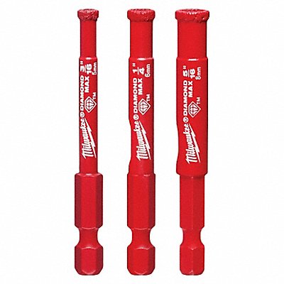 MILWAUKEE 49560500 Hole Saw Kit Hard Tile/Porcelain/Granite
