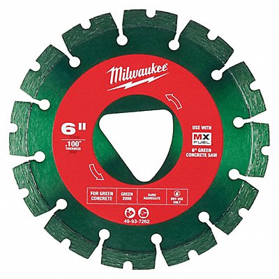 MILWAUKEE 49937262 6 x.100 10MM TRIANGLE U-NOTCH GREEN