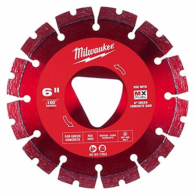 MILWAUKEE 49937263 6 x.100 10MM TRIANGLE U-NOTCH RED